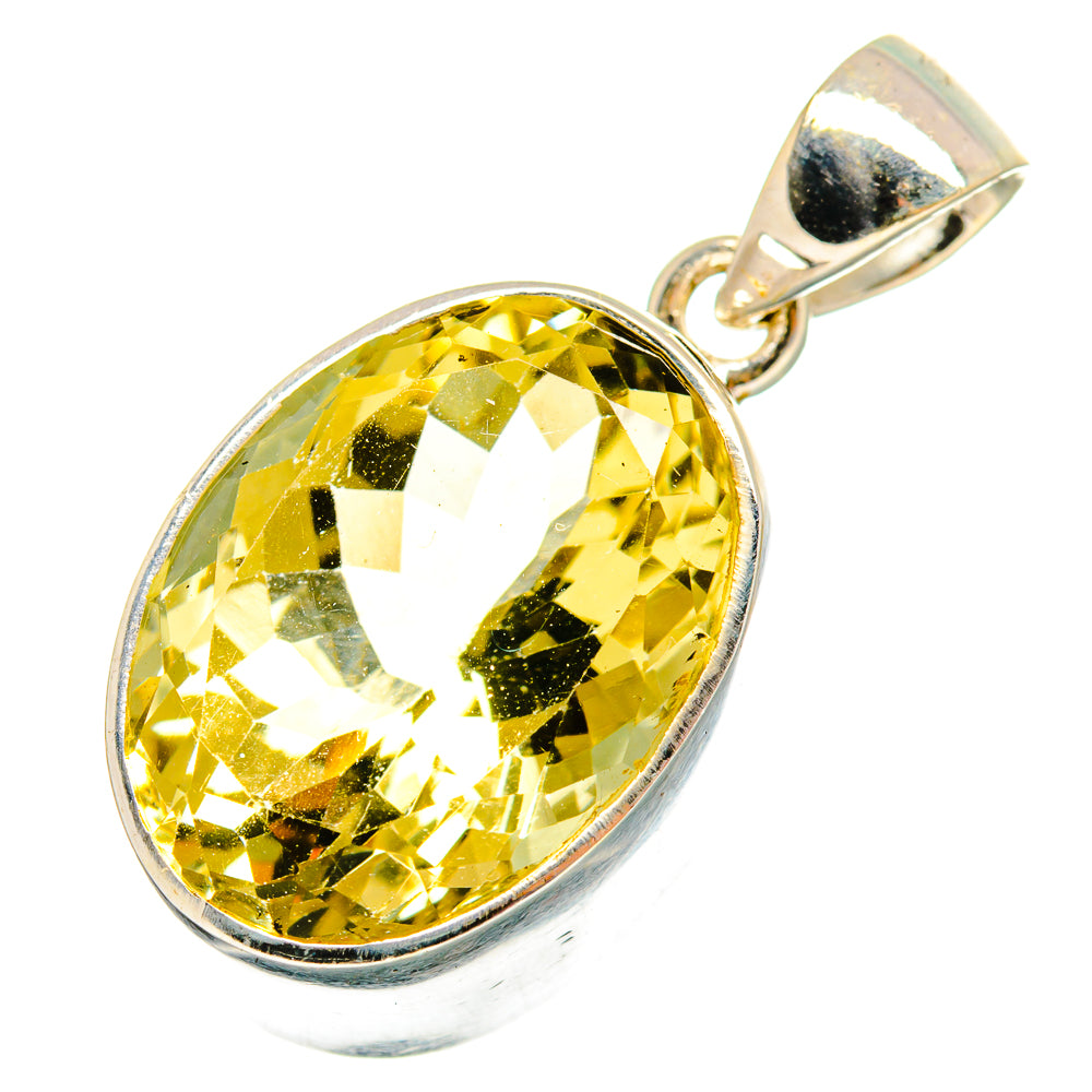 Lemon Quartz Pendants handcrafted by Ana Silver Co - PD10662