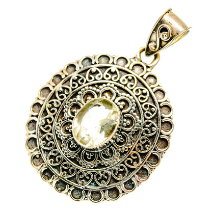 Green Amethyst Pendants handcrafted by Ana Silver Co - PD10663