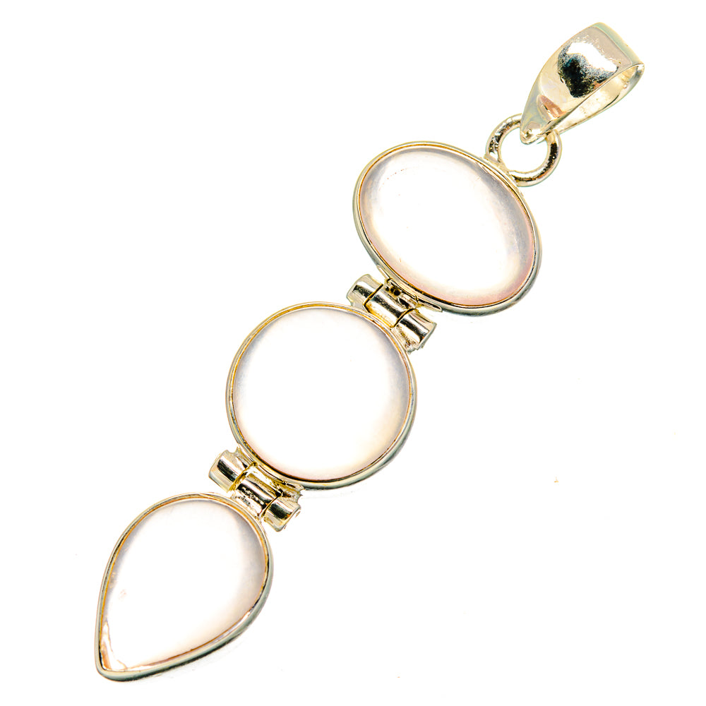 Rose Quartz Pendants handcrafted by Ana Silver Co - PD10673
