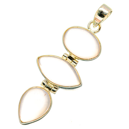 Rose Quartz Pendants handcrafted by Ana Silver Co - PD10677