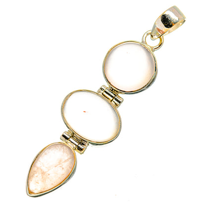 Rose Quartz Pendants handcrafted by Ana Silver Co - PD10678
