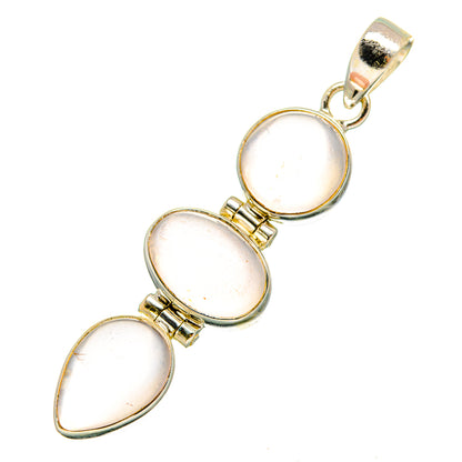 Rose Quartz Pendants handcrafted by Ana Silver Co - PD10679