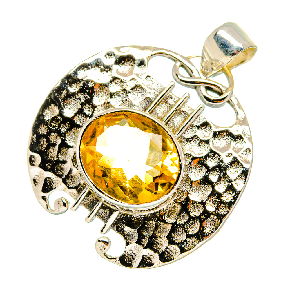 Citrine Pendants handcrafted by Ana Silver Co - PD10687