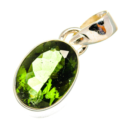 Czech Moldavite Pendants handcrafted by Ana Silver Co - PD10688