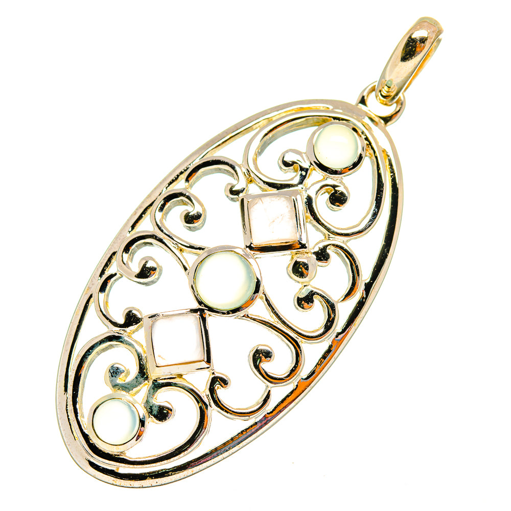 Rainbow Moonstone Pendants handcrafted by Ana Silver Co - PD10698