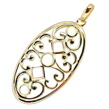 Rainbow Moonstone Pendants handcrafted by Ana Silver Co - PD10698
