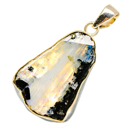 Rainbow Moonstone Pendants handcrafted by Ana Silver Co - PD10732