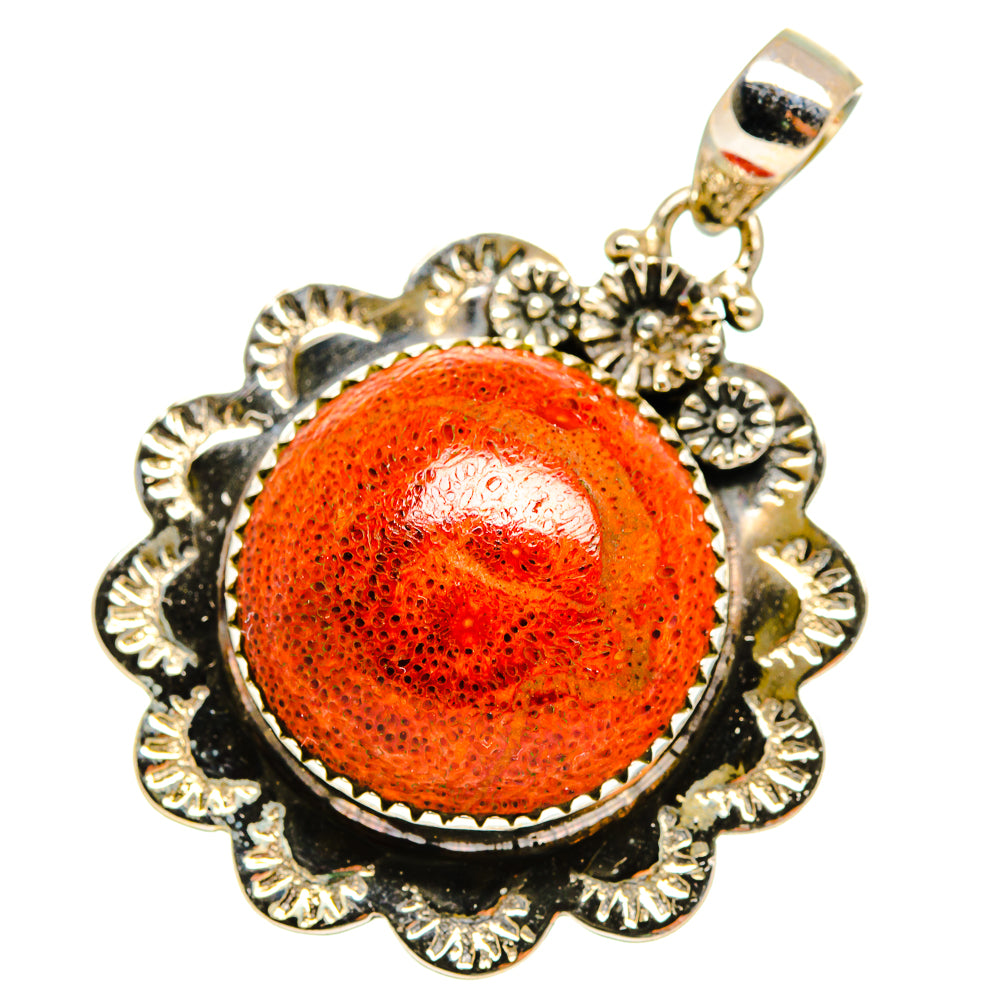 Sponge Coral Pendants handcrafted by Ana Silver Co - PD10738