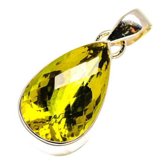 Olive Quartz Pendants handcrafted by Ana Silver Co - PD10740
