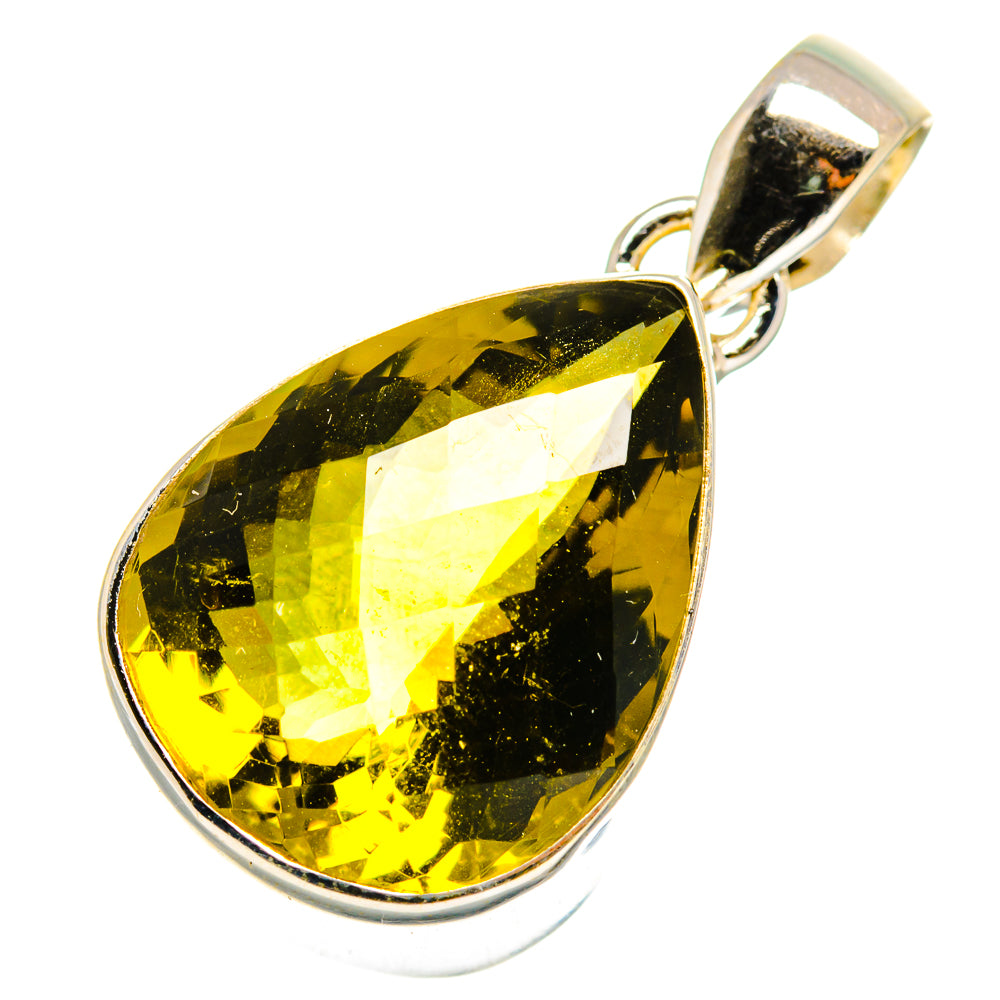 Olive Quartz Pendants handcrafted by Ana Silver Co - PD10741