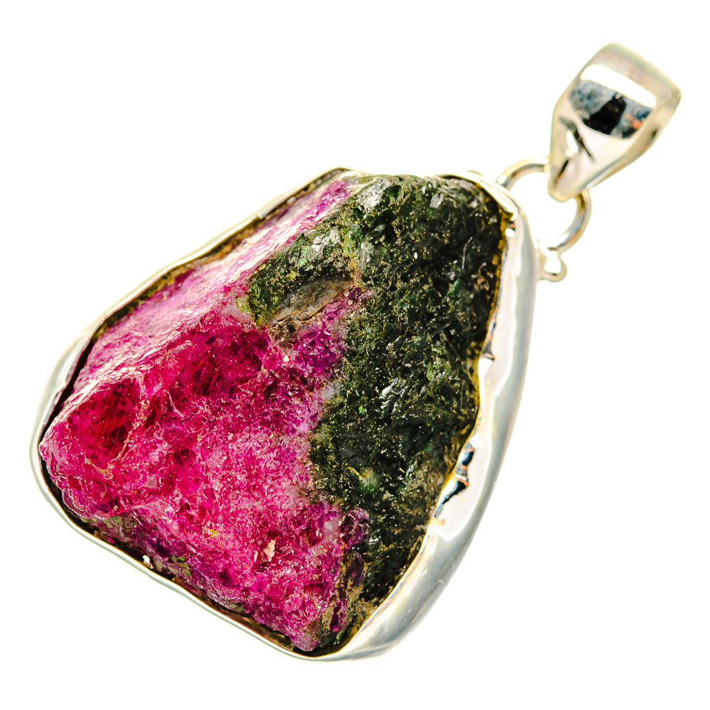 Ruby Zoisite Pendants handcrafted by Ana Silver Co - PD10744