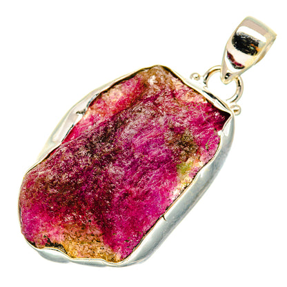 Ruby Zoisite Pendants handcrafted by Ana Silver Co - PD10746