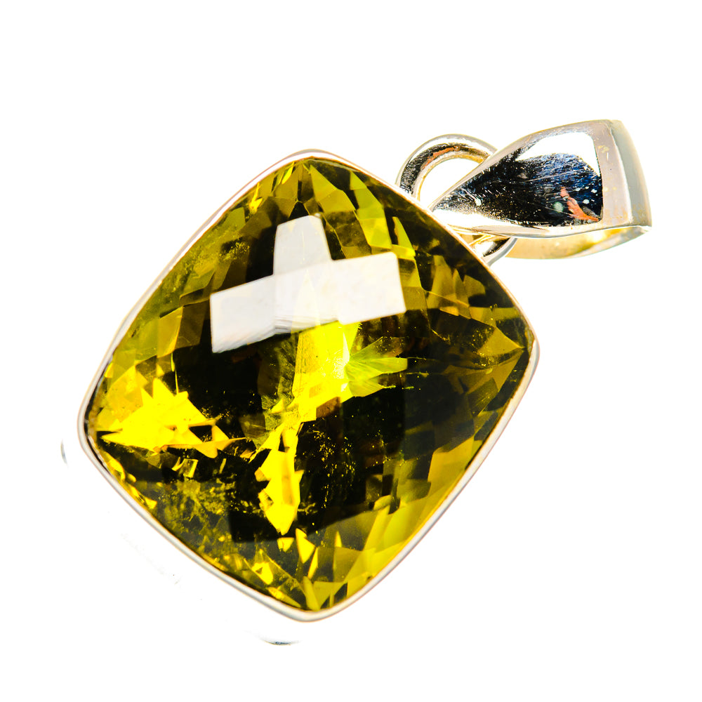 Olive Quartz Pendants handcrafted by Ana Silver Co - PD10747