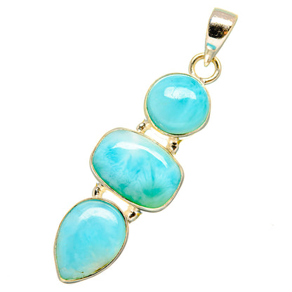 Larimar Pendants handcrafted by Ana Silver Co - PD10759
