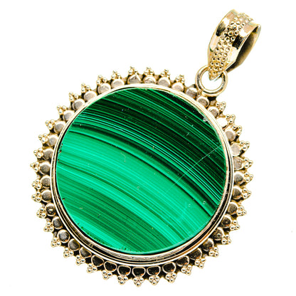Malachite Pendants handcrafted by Ana Silver Co - PD10760