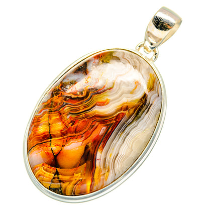 Crazy Lace Agate Pendants handcrafted by Ana Silver Co - PD10763