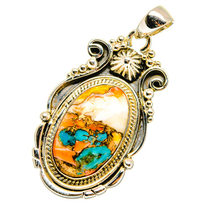 Spiny Oyster Turquoise Pendants handcrafted by Ana Silver Co - PD10766