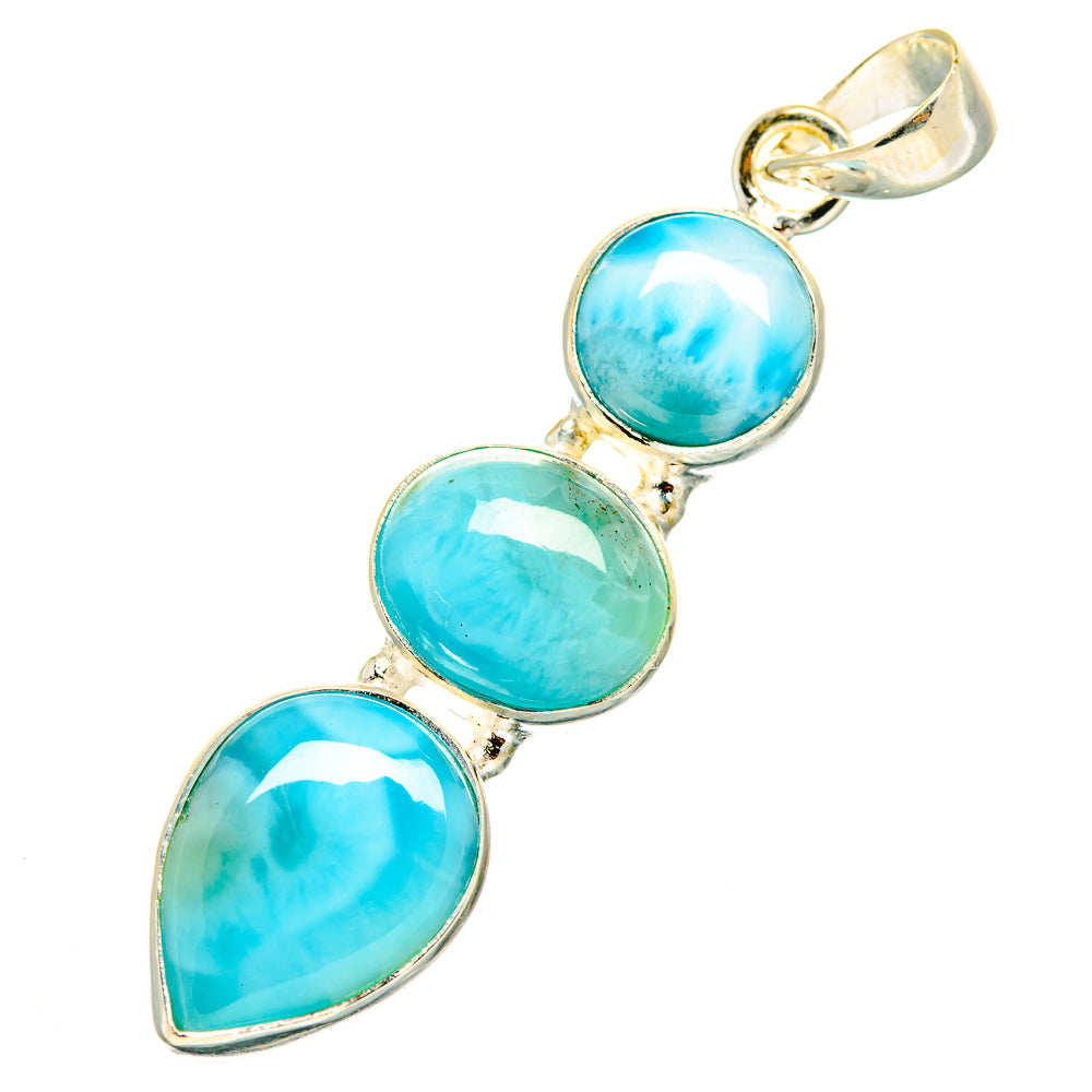 Larimar Pendants handcrafted by Ana Silver Co - PD10771