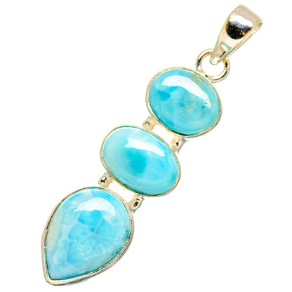 Larimar Pendants handcrafted by Ana Silver Co - PD10772