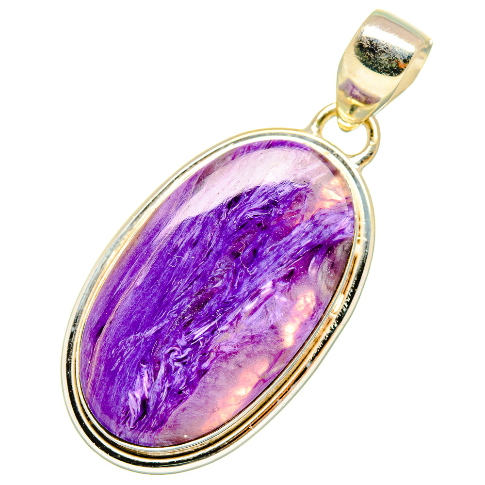 Charoite Pendants handcrafted by Ana Silver Co - PD10777