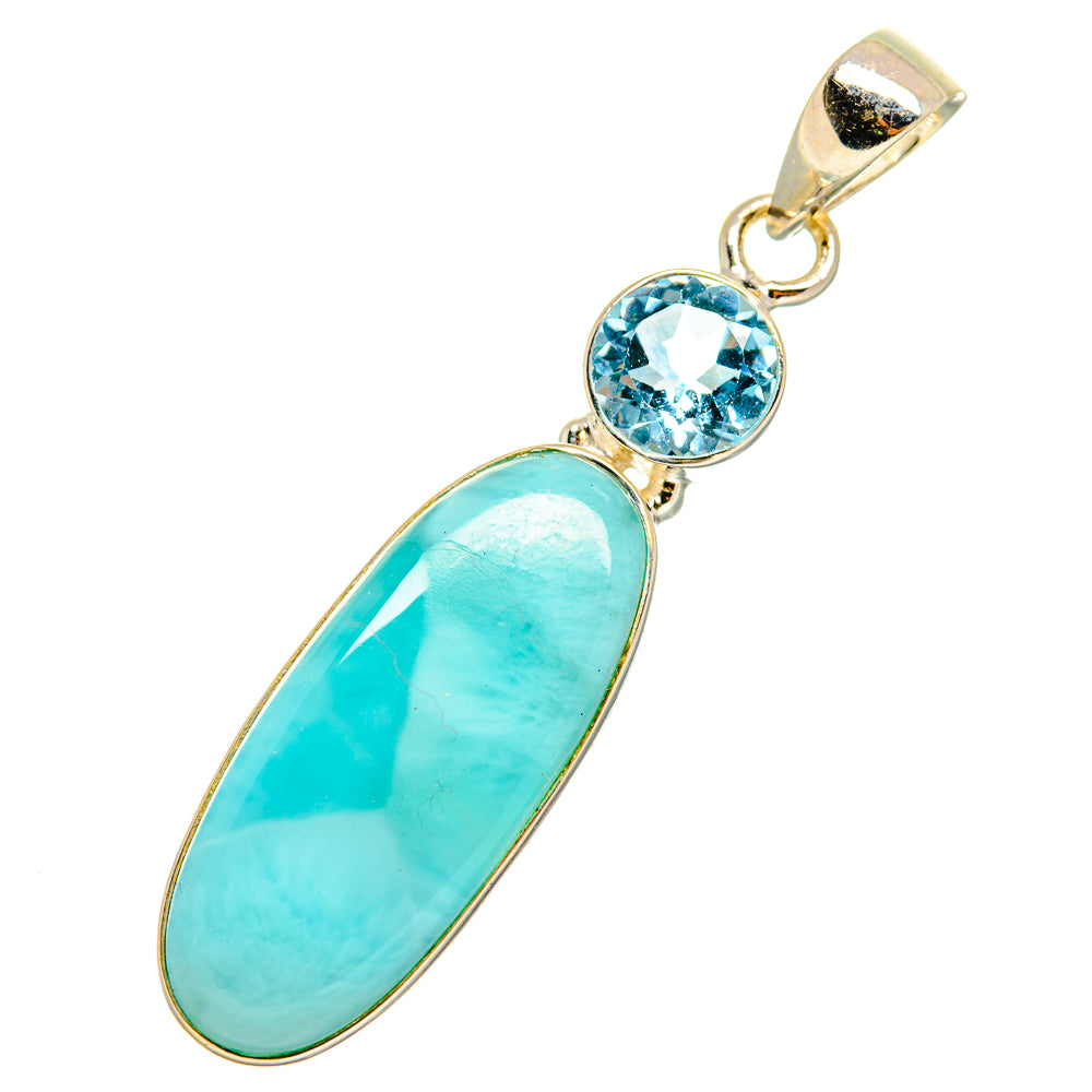 Larimar Pendants handcrafted by Ana Silver Co - PD10783