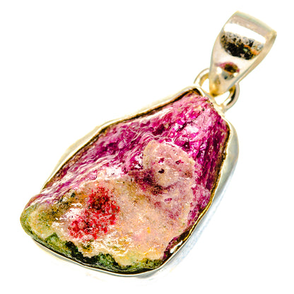 Ruby Zoisite Pendants handcrafted by Ana Silver Co - PD10786 - Photo 2