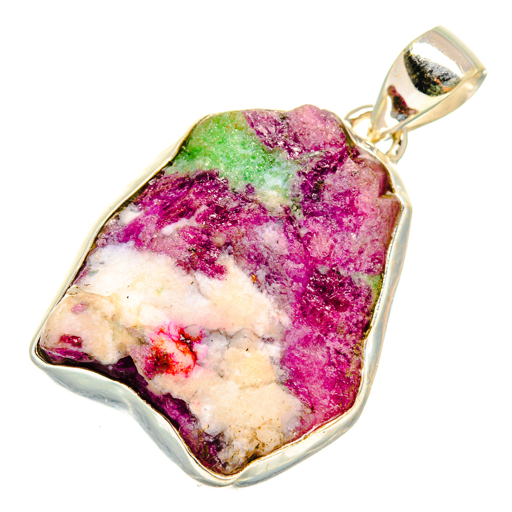 Ruby Zoisite Pendants handcrafted by Ana Silver Co - PD10787
