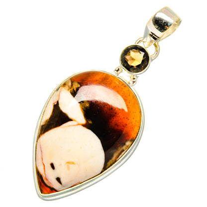 Peanut Wood Jasper Pendants handcrafted by Ana Silver Co - PD10789