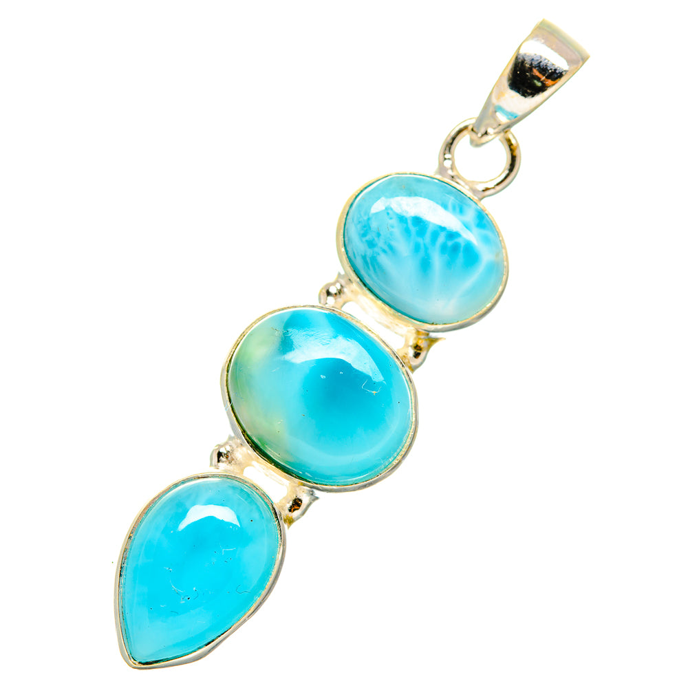 Larimar Pendants handcrafted by Ana Silver Co - PD10796