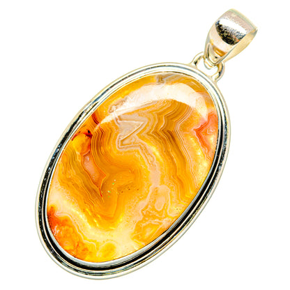 Laguna Lace Agate Pendants handcrafted by Ana Silver Co - PD10799