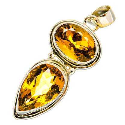 Mandarin Citrine Pendants handcrafted by Ana Silver Co - PD10804