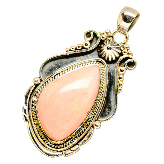 Pink Opal Pendants handcrafted by Ana Silver Co - PD10807