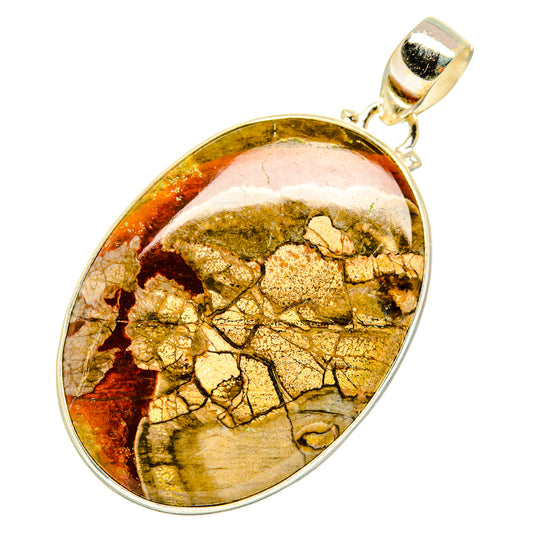 Mushroom Rhyolite Pendants handcrafted by Ana Silver Co - PD10808