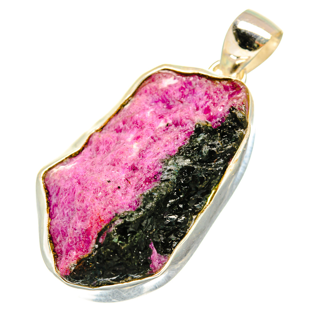 Ruby Zoisite Pendants handcrafted by Ana Silver Co - PD10829