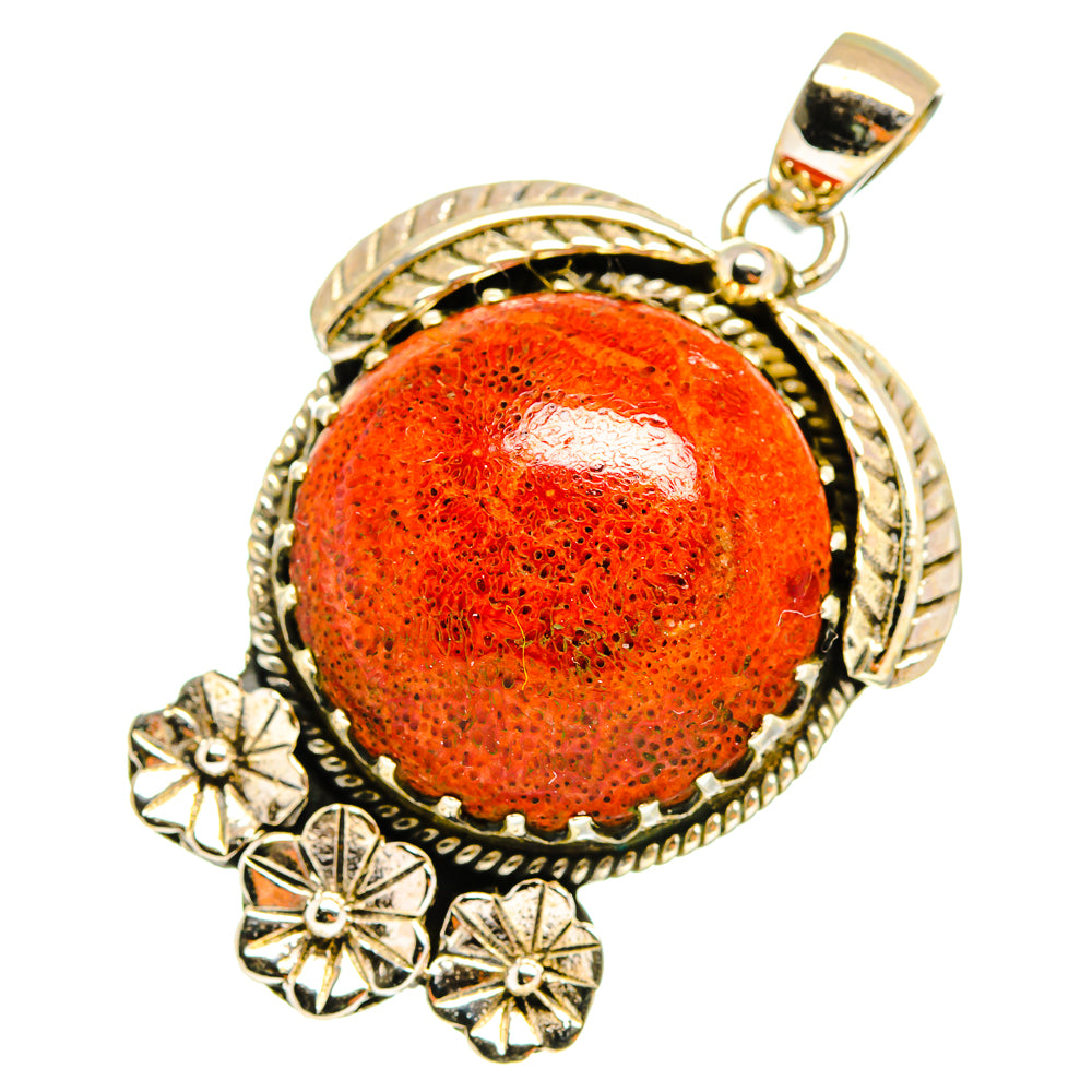Sponge Coral Pendants handcrafted by Ana Silver Co - PD10846
