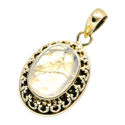 Rainbow Moonstone Pendants handcrafted by Ana Silver Co - PD10855