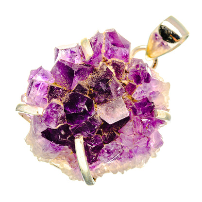 Amethyst Crystal Pendants handcrafted by Ana Silver Co - PD10861
