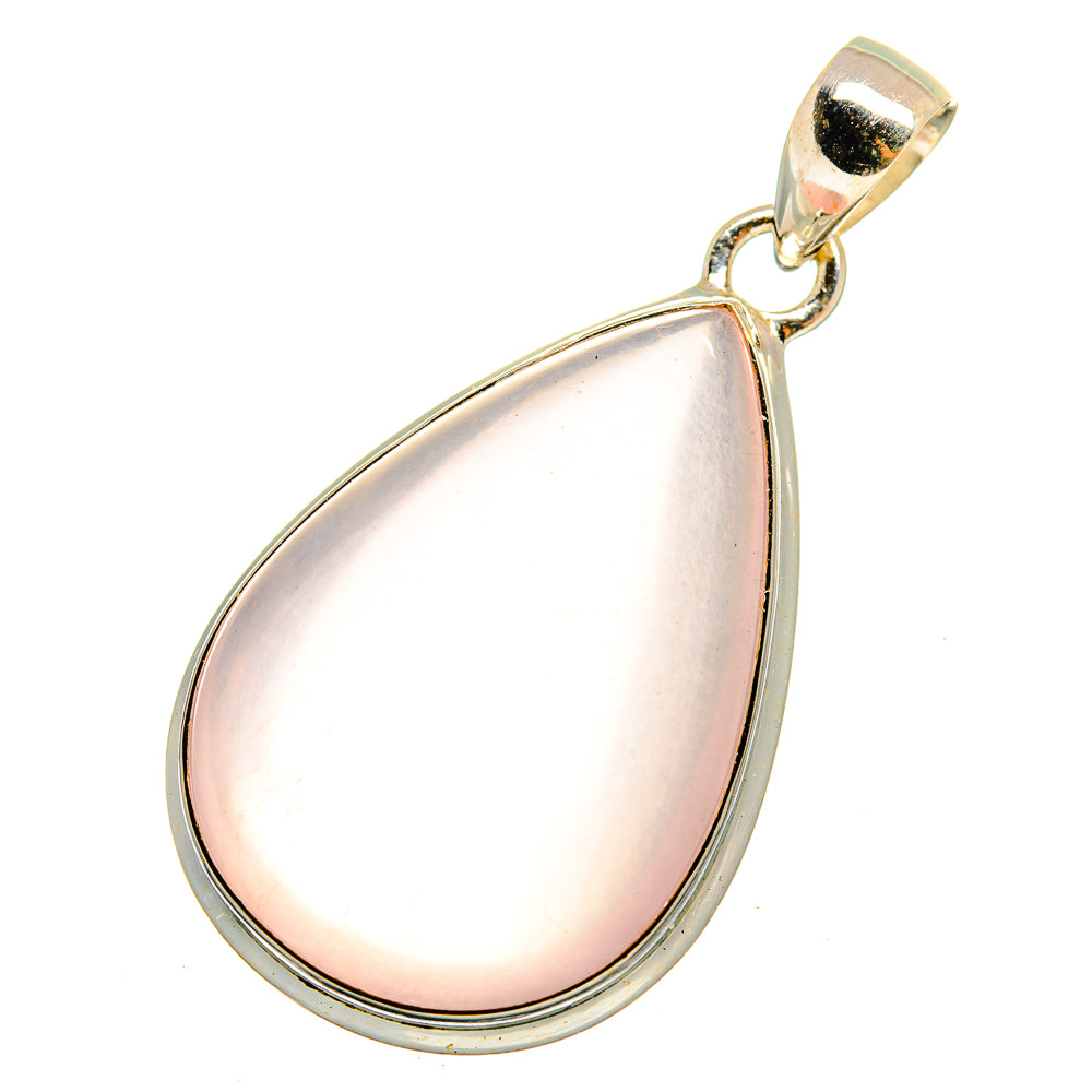 Rose Quartz Pendants handcrafted by Ana Silver Co - PD10864
