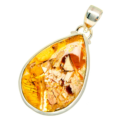 Brecciated Mookaite Pendants handcrafted by Ana Silver Co - PD10865