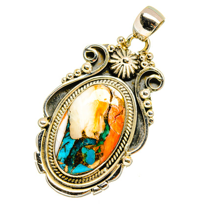 Spiny Oyster Turquoise Pendants handcrafted by Ana Silver Co - PD10866