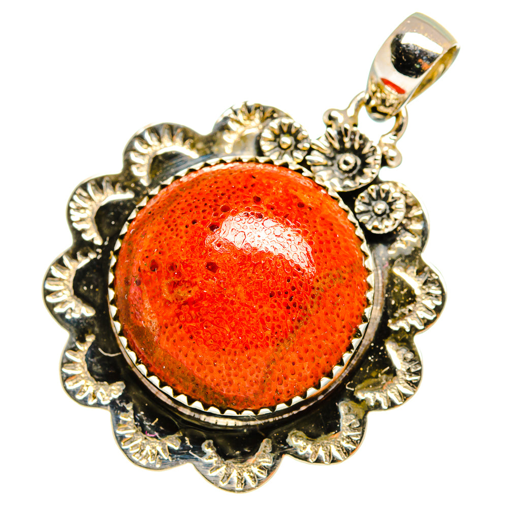Sponge Coral Pendants handcrafted by Ana Silver Co - PD10890
