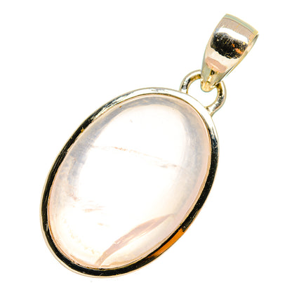 Rose Quartz Pendants handcrafted by Ana Silver Co - PD10899