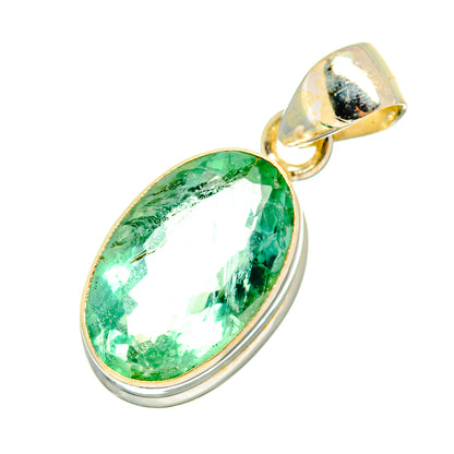 Green Fluorite Pendants handcrafted by Ana Silver Co - PD10903