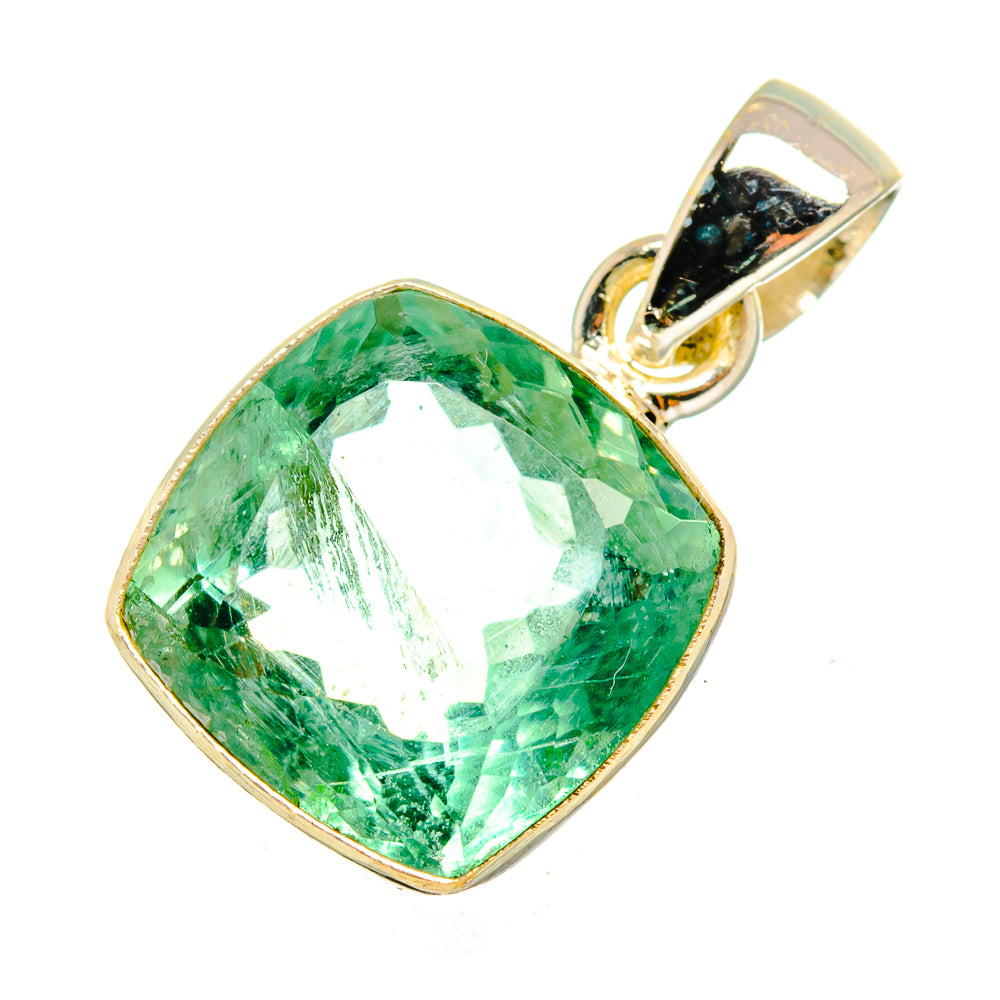 Green Fluorite Pendants handcrafted by Ana Silver Co - PD10908