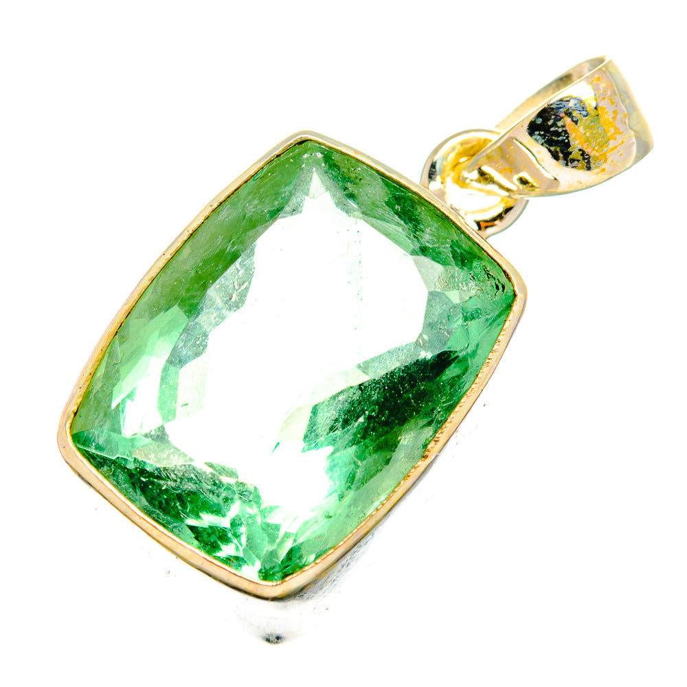 Green Fluorite Pendants handcrafted by Ana Silver Co - PD10911