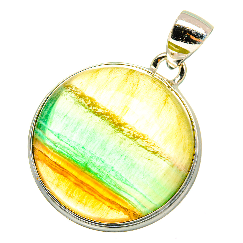 Green Fluorite Pendants handcrafted by Ana Silver Co - PD10918