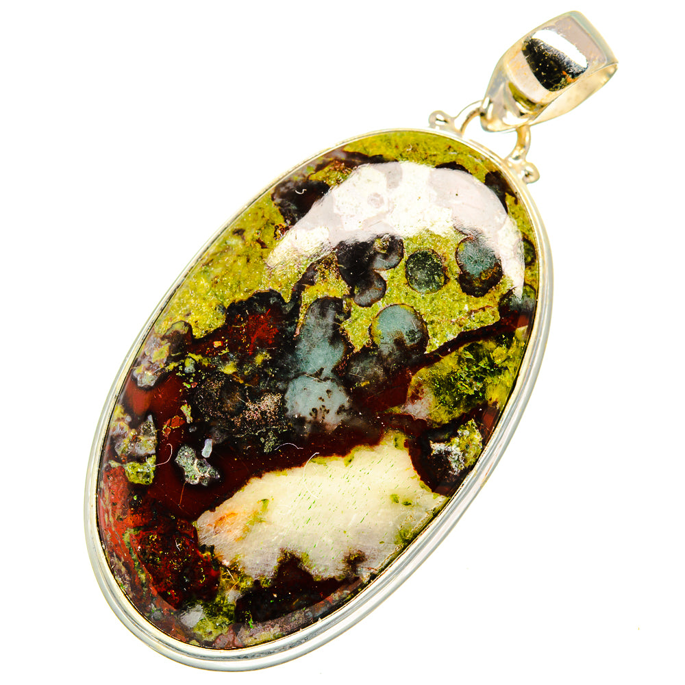 Dragon Blood Jasper Pendants handcrafted by Ana Silver Co - PD10922