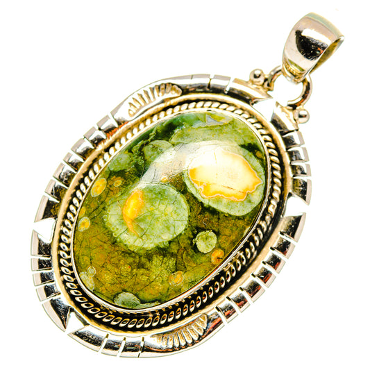 Rainforest Jasper Pendants handcrafted by Ana Silver Co - PD10944