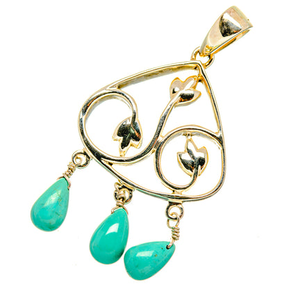 Chrysocolla Pendants handcrafted by Ana Silver Co - PD10945