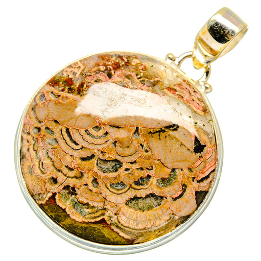 Mushroom Rhyolite Pendants handcrafted by Ana Silver Co - PD10951